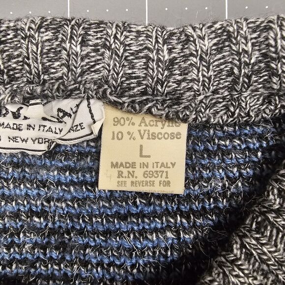 Vintage Santana Sweater Large Italy 80s 90s Cosby Retro Dadcore Granpacore - Picture 4 of 8